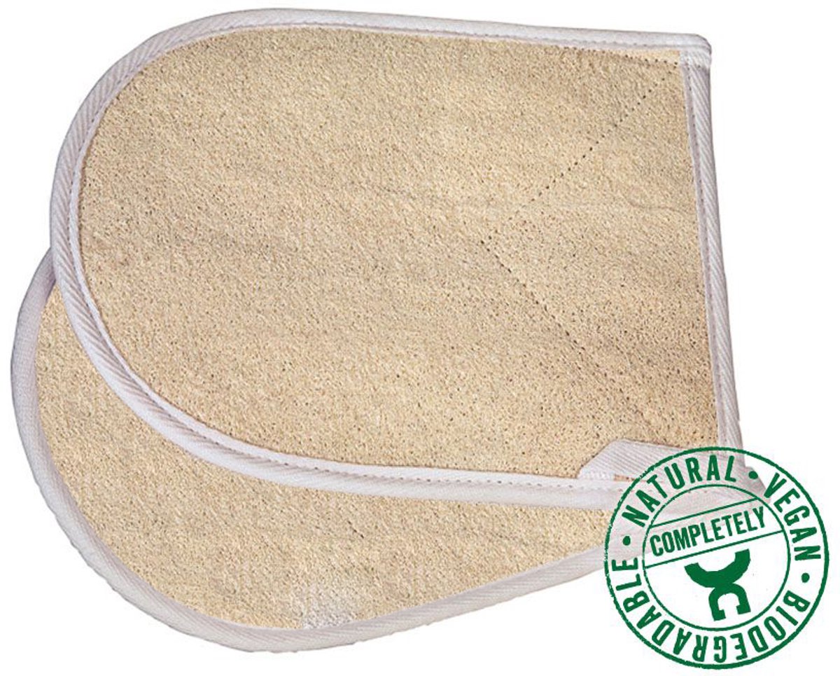 Goedkoopste Croll & Denecke Massage handschoen Peeling – Natuurlijke scrub handschoen – Body scrub pad – 100 natuurlijk - Luffa & Katoen