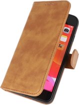 Zakelijke Book Case Telefoonhoesje - Portemonnee Hoesje - Geschikt voor iPhone 8 Plus & iPhone 7 Plus - Bruin