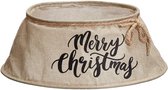 Jupe Sapin de Noël Joyeux Noël OWEN - Marron / Zwart - Panthère - Velours - Panier Sapin de Noël - Ø 40 x 60 x 25 cm