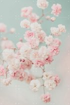 IXXI Pink Gypsophilia Flowers - Wanddecoratie - Fotografie - 80 x 120 cm