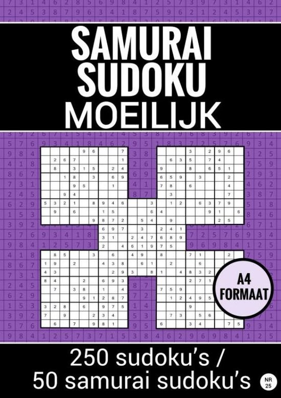 Samurai Sudoku - Moeilijk - nr. 25 - cover