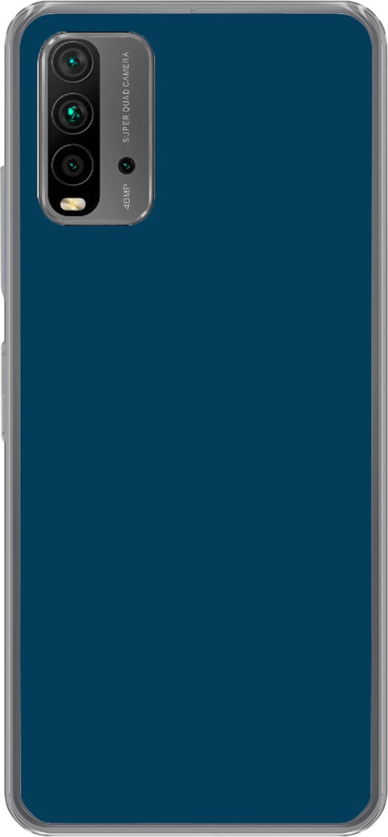 Telefoonhoesje Geschikt voor Xiaomi Geschikt voor Redmi 9T hoesje - Indigo - Palet - Kleuren - Siliconen Telefoonhoesje Telefoonhoesje