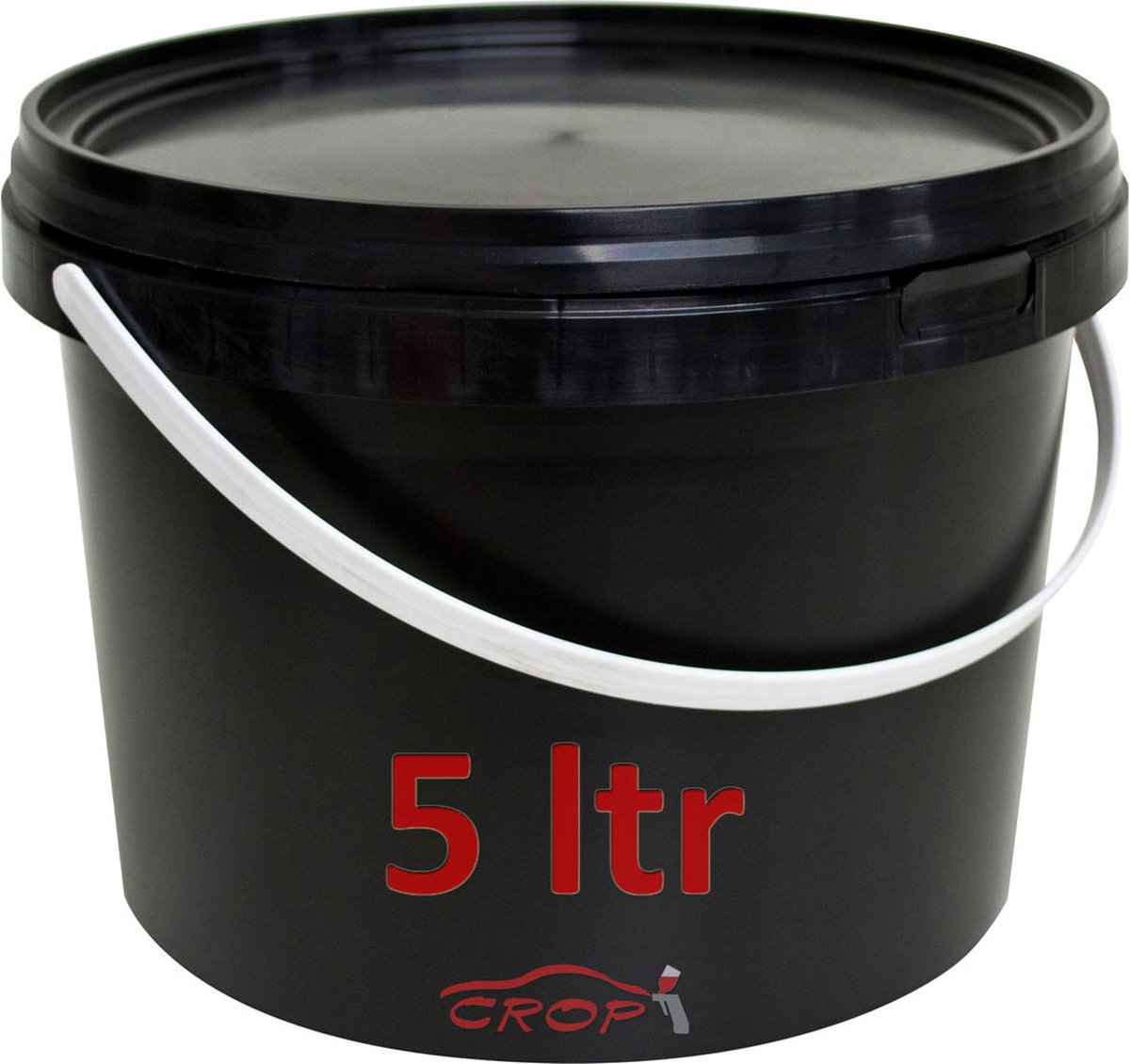 FINIXA Zwarte Bewaarbekers met deksel voor watergedragen en UV lakken - 5 liter