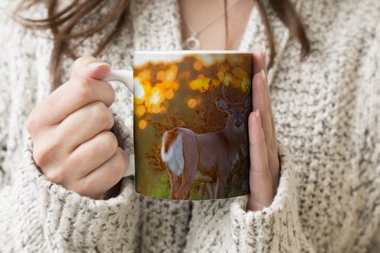 Mug - Mug à Café - Cerf - Plantes - Coucher de Soleil - Animaux Sauvages - Nature - Mugs - 350 ML - Tasse - Mugs à Café - Mug à Thé