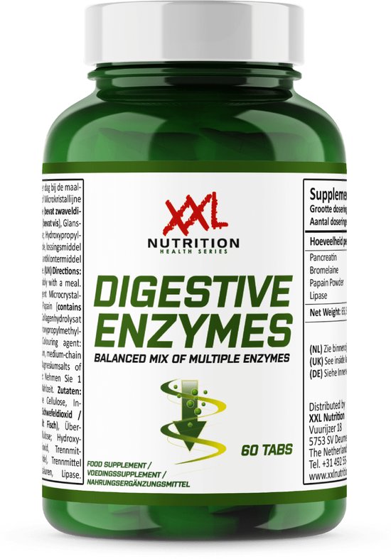 XXL Nutrition Digestive Enzymes60 tabletten