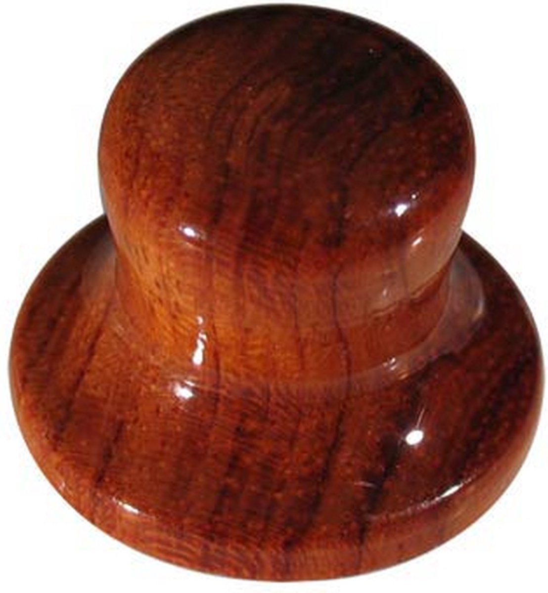 bell knob, wood, hat model, 25x19mm, bubingga