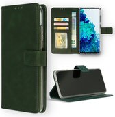 Casemania Hoesje Geschikt voor Oppo A57 4G & A57S 4G Groen - Portemonnee Book Case - Kaarthouder & Magneetlipje