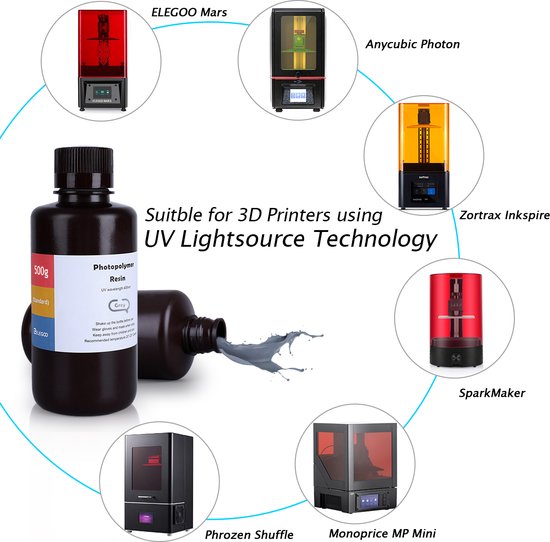 Résine Imprimante 3D - ABS-like Gris 1000ml