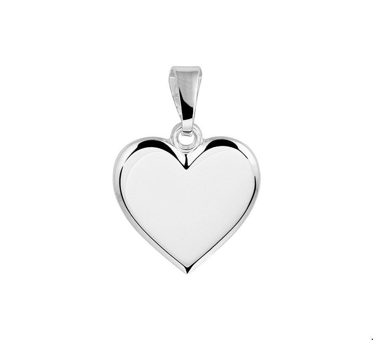 Zilver Gerhodineerde Graveerhartje 1328136