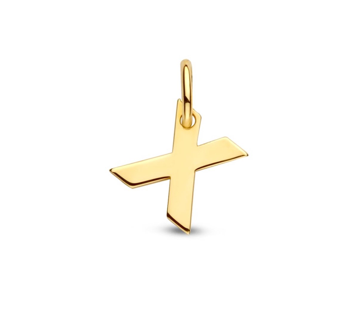 Letter Hanger in massief 14 Karaat Goud