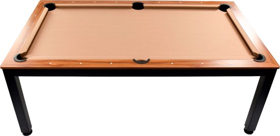 North Essence Zwart / Walnut 7FT Combi Pooltafel / Eettafel van North — afbeelding 5