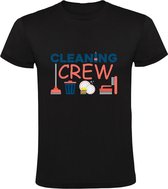 Schoonmaakploeg Heren T-shirt | schoonmaken | poetsen | stofzuigen | opruimen | hygiëne | werk | clean | cleaning crew | teamwerk | Zwart