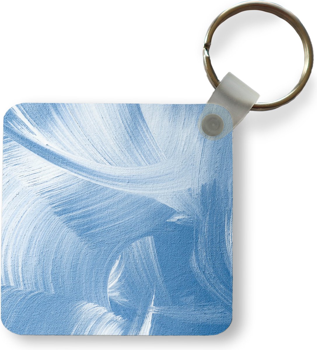 Sleutelhanger - Uitdeelcadeautjes - Acrylverf - Blauw - Design - Plastic