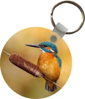 Sleutelhanger - IJsvogel - Natuur - Vogel - Plastic - Rond - Uitdeelcadeautjes