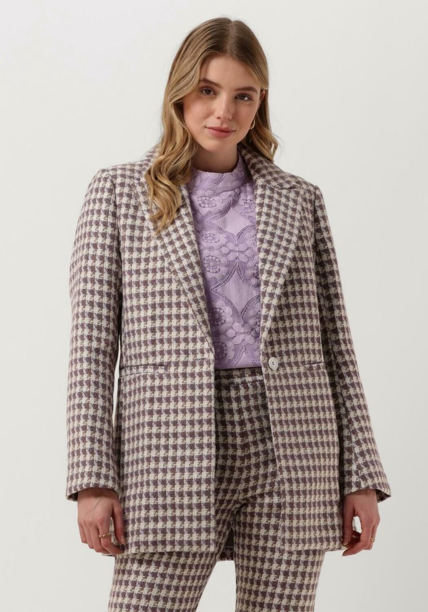 Another Label Phillou Blazer Blazers Dames - Paars - Maat S