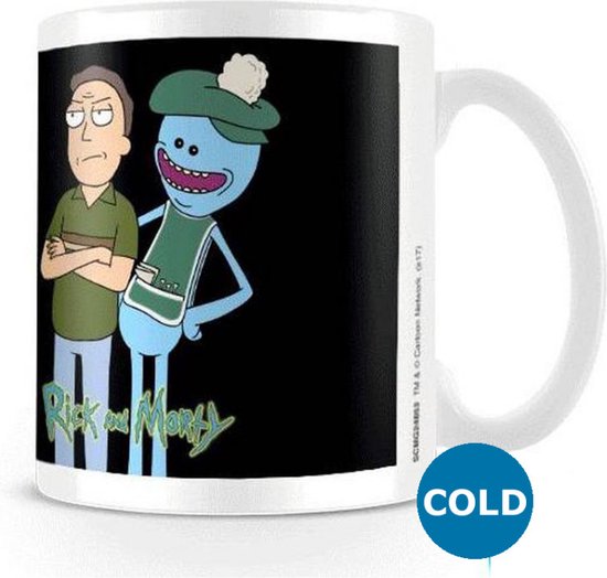 Rick and Morty Jerry and Mr Meeseeks Mug Thermo-réactif 325 ml | bol