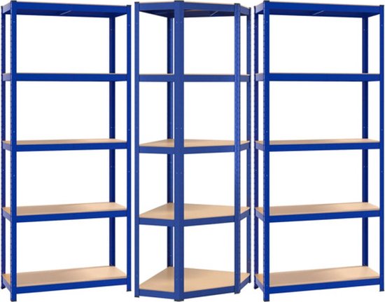 AR SHELVING Rayonnage Rivet, 4 étagères, 180 x 150 x 6…