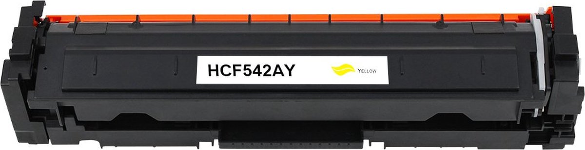 Image of HP CF542A - Toner Geel - 1300 pagina's - Huismerk Compatible - Geschikt voor HP Color LaserJet Pro M254dn HP Color Laserjet Pro M254dw HP Color Laserjet Pro M254nw HP Color Laserjet Pro MFP M280nw HP Color LaserJet Pro MFP M281cdw - HP toner