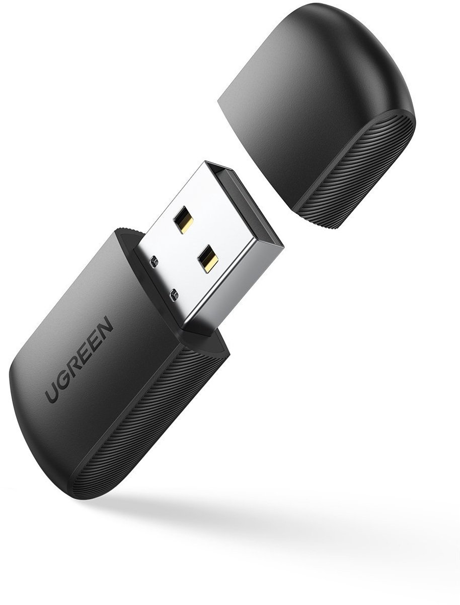 Ugreen - dual-band - adapter externe netwerkkaart USB - WiFi 11ac AC650 zwart - (CM448)