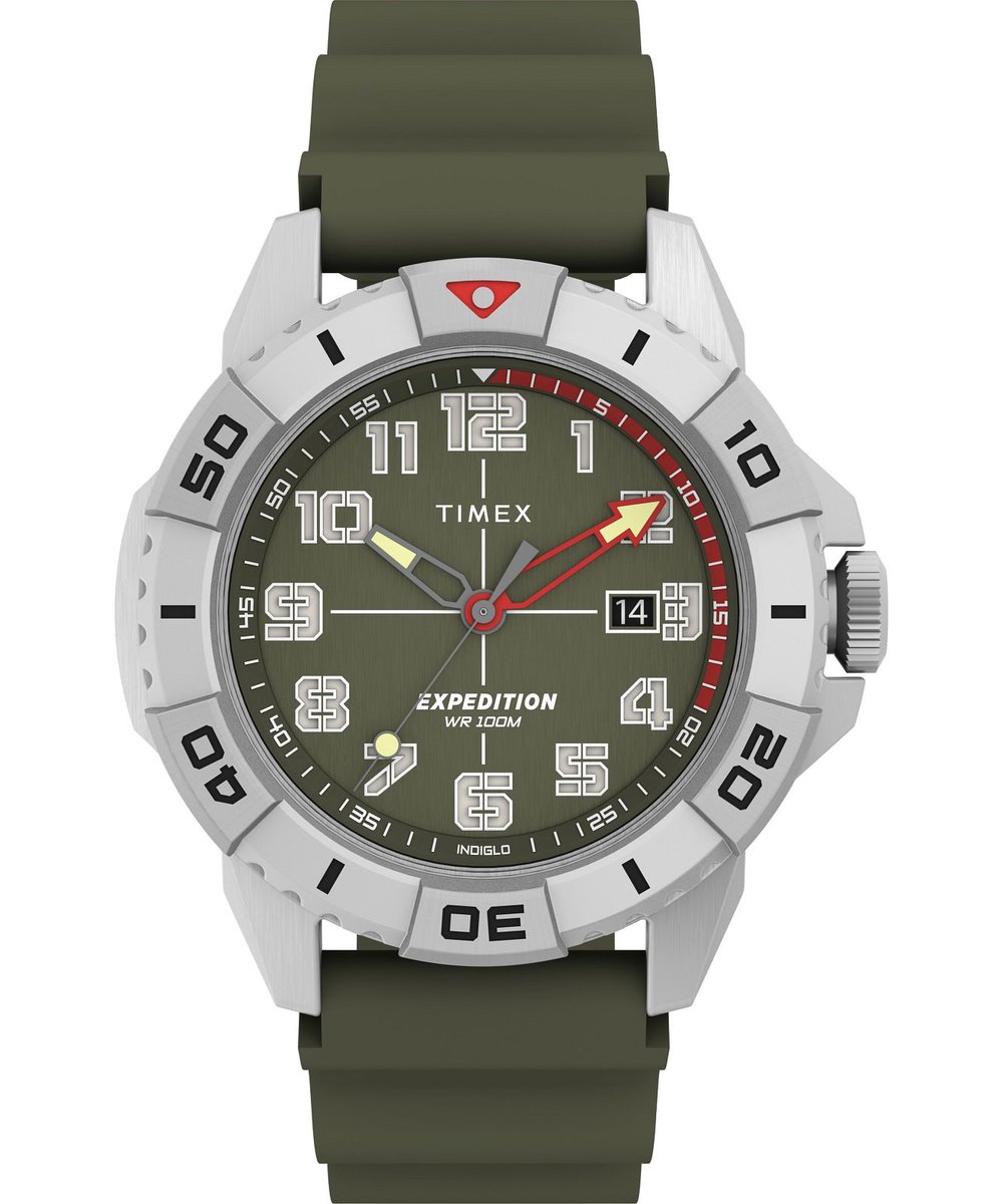 Timex Expedition North Ridge TW2V40700 Horloge - Siliconen - Groen - Ø 42 mm