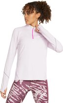 Puma Run 5K Knit Half-Zip Shirt Dames - sportshirts - wit/oranje - Vrouwen