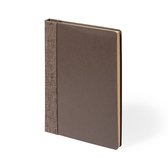 Notitieboekje A5 - Logboek - Hardcover - Gelinieerd - 100 Pagina's - Duurzaam - Koffievezels - Polypropyleen - bruin