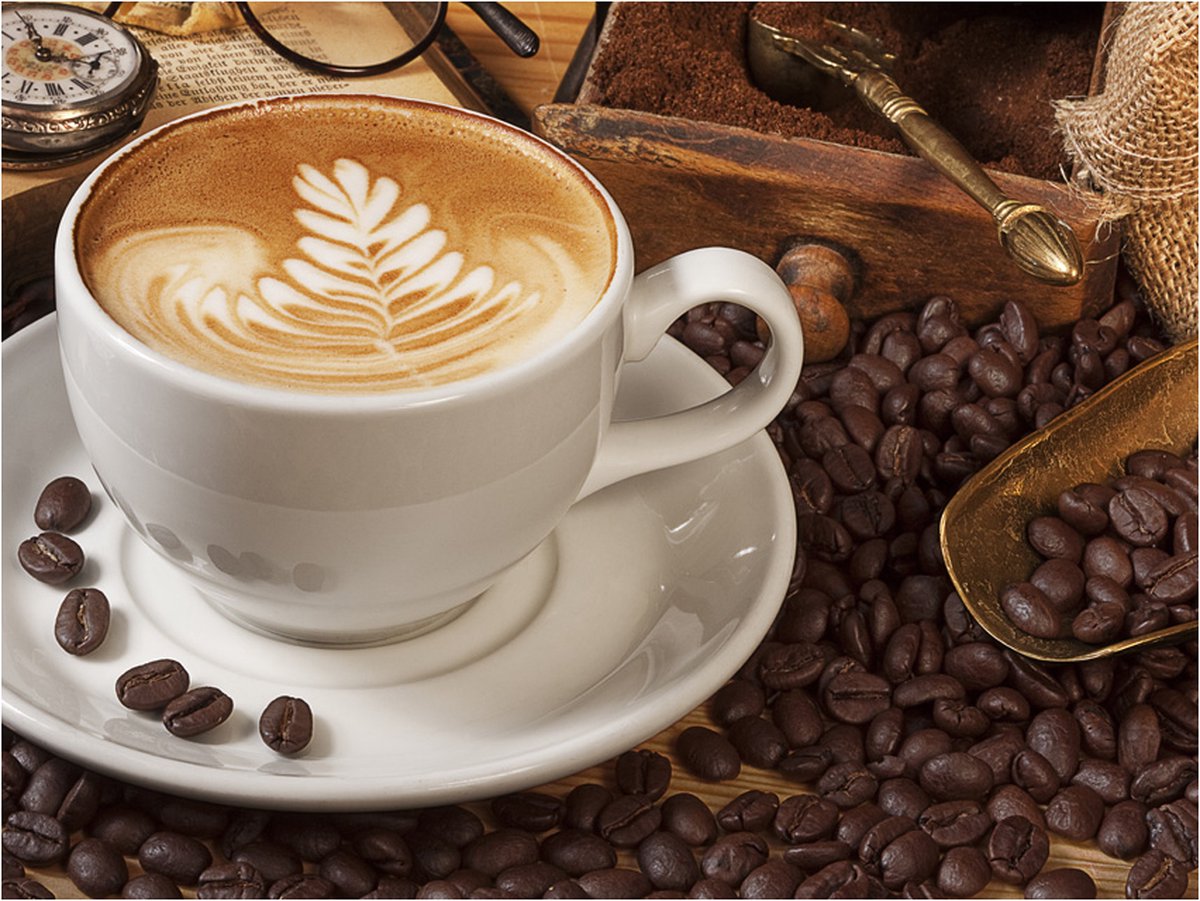 Fotobehang - Misschien koffie?.