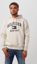 Tommy Hilfiger - Hoodie Varsity Greige - Heren - Maat S - Regular-fit