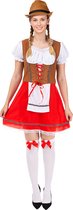 FUNIDELIA Costume Traditionnel Tyrolien Femme - Taille: S - Rouge
