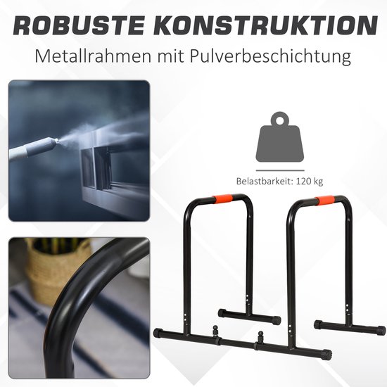 Dip bars fitness parallettes push up dip station verstelbaar