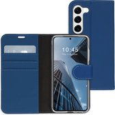 Accezz Hoesje Geschikt voor Samsung Galaxy S23 Plus Hoesje Met Pasjeshouder - Accezz Wallet Softcase Bookcase - Donkerblauw