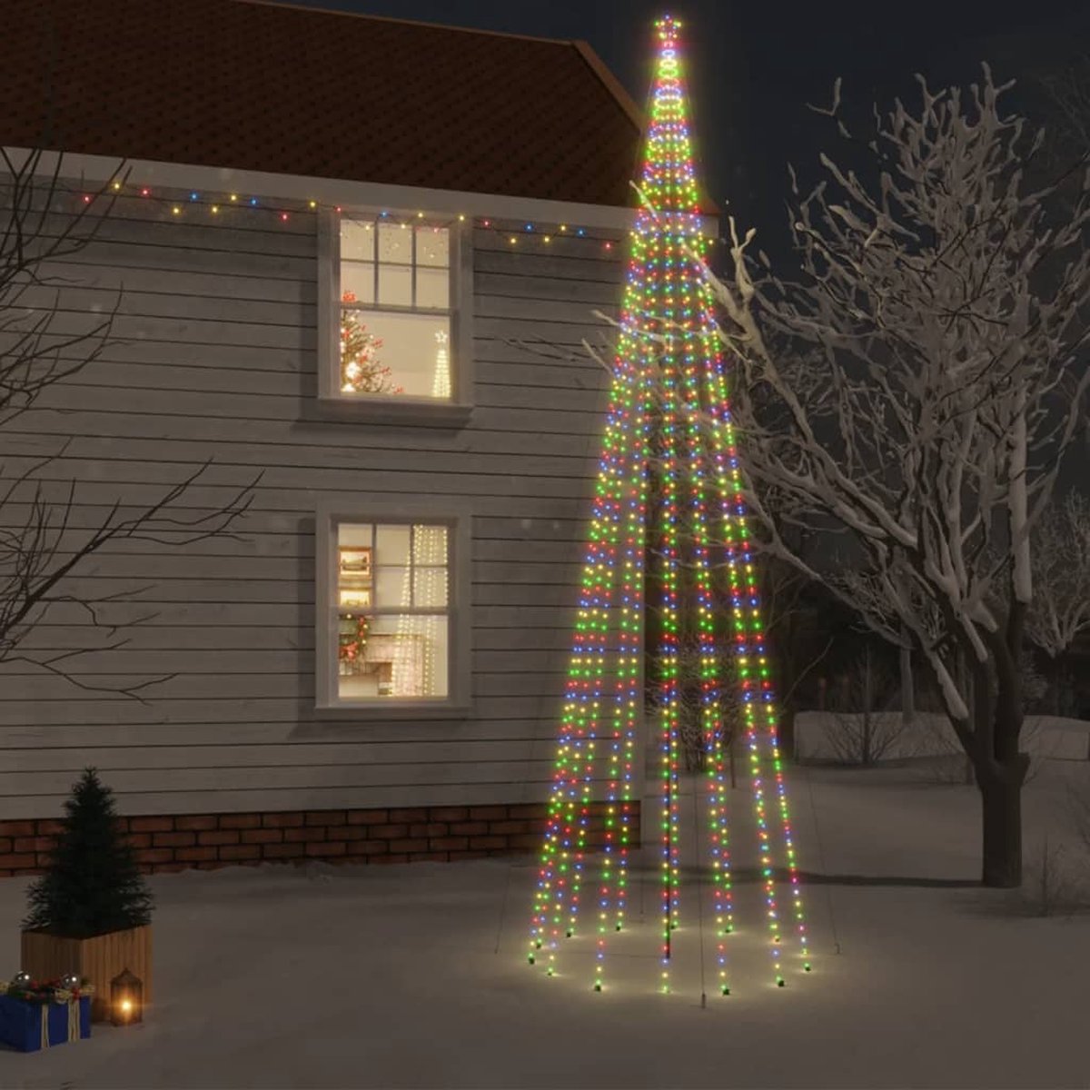Prolenta Premium - Kerstboom met grondpin 1134 LED's meerkleurig 800 cm