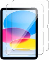 2 Pack - Screenprotector geschikt voor Apple iPad 10 (2022) - Tempered Glass - 10.9 inch - Case Friendly - Transparant