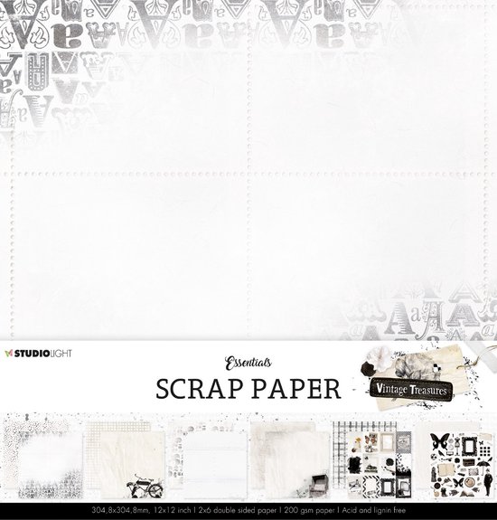 Studio Light Vintage Treasures Paperset Background paper | bol