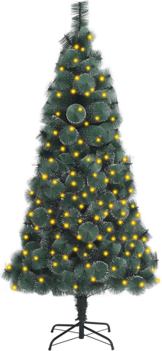 Prolenta Premium - Kunstkerstboom met LED's en standaard 150 cm PET groen