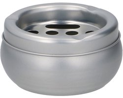 Asbak Aluminium - 10 x 5,5 cm - geschikt binnen en buiten - lichtgewicht - praktisch formaat