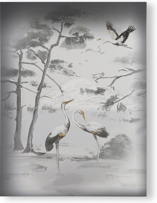 Laura Ashley | Animala Kraanvogels - Canvas - 80x60 cm