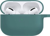 Hoes Voor AirPods Pro 2 Hoesje Siliconen Case - Hoesje Voor AirPods Pro 2 Case - Donkergroen