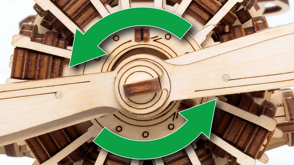 Eco Wood Art Modelbouwpakket Vliegtuig - 3D Puzzel - Miniatuur Bouwpakket Volwassenen - DIY - Knutselen - Hout — afbeelding 4