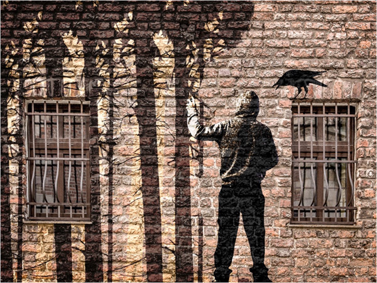Fotobehang - Urban jungle.