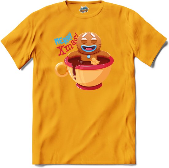 Hot choco koekie - T-Shirt - Meisjes - Geel - Maat 12 jaar