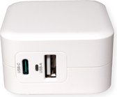 Chargeur USB ROLINE avec prise Euro, 2 ports (Type-A QC3. 0, Type-C PD), 38W