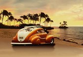 Fotobehang Vintage Car | PANORAMIC - 250cm x 104cm | 130g/m2 Vlies