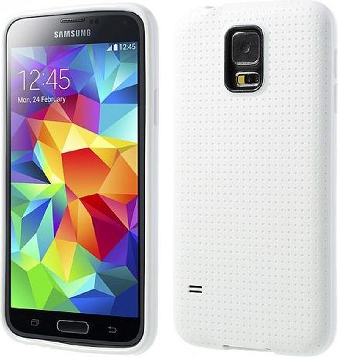 Samsung Galaxy S5 style tpu hoesje wit