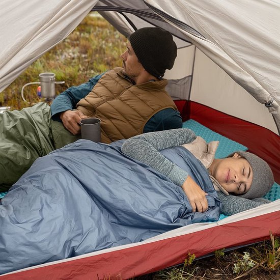 slaapzak / Premium Slaapzak Volwassenen & Kinderen - Warme 3-4 Seizoenen, Waterdichte Lichtgewicht Slaapzak voor Mannen, Vrouwen, Kamperen, Festivals & Buitenshuis met Compressiezak van Husky — afbeelding 5