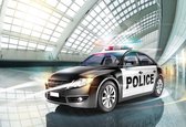 Fotobehang Police Car | XL - 208cm x 146cm | 130g/m2 Vlies