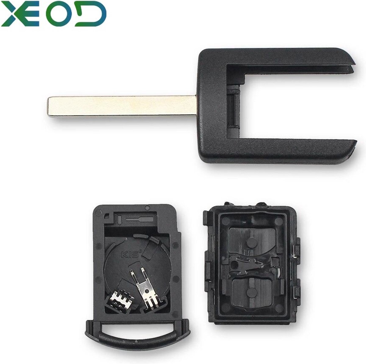XEOD Autosleutelbehuizing - sleutelbehuizing auto - sleutel - Autosleutel / Geschikt voor: Opel Astra, Corsa, Omega, Vectra & Zafira 2 knops