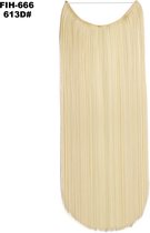 Wire hair extensions straight blond - 613D#