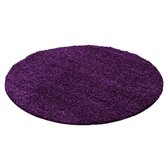 "Vloerkleed Life Shaggy Lila (1,60x1,60 Rond) Cm"