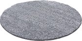 "Vloerkleed Life Shaggy Lichtgrijs (0,80x0,80 Rond) Cm"